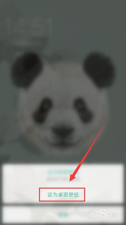 oppo手机如何设置熊猫班卜壁纸