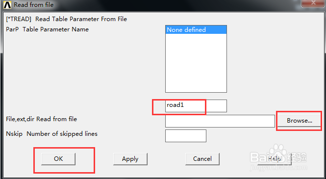 Ansys如何定义参数变量导入数据文件？