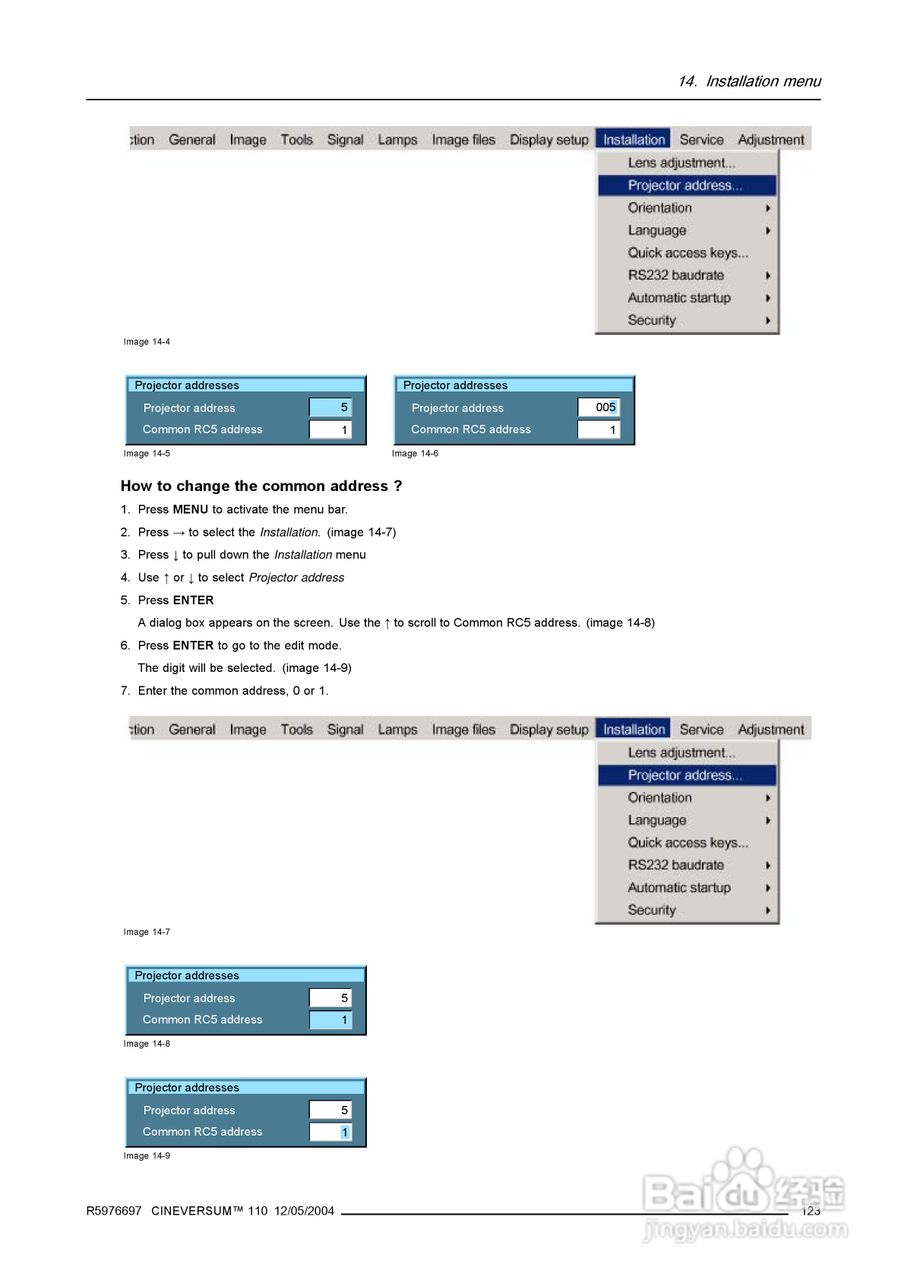 Barco巴可 Cine VERSUM 110投影机说明书:[13]