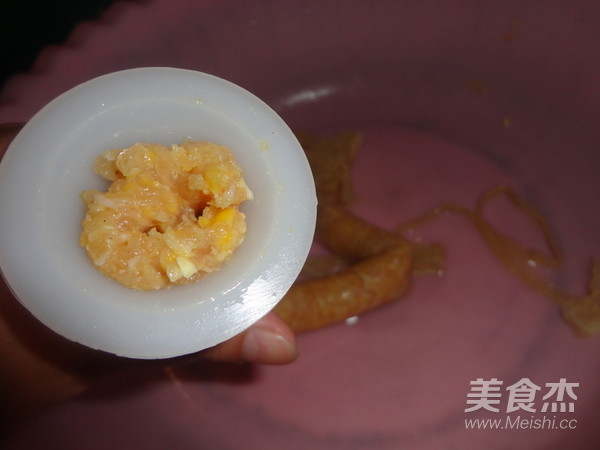 玉米鸡肉肠的做法