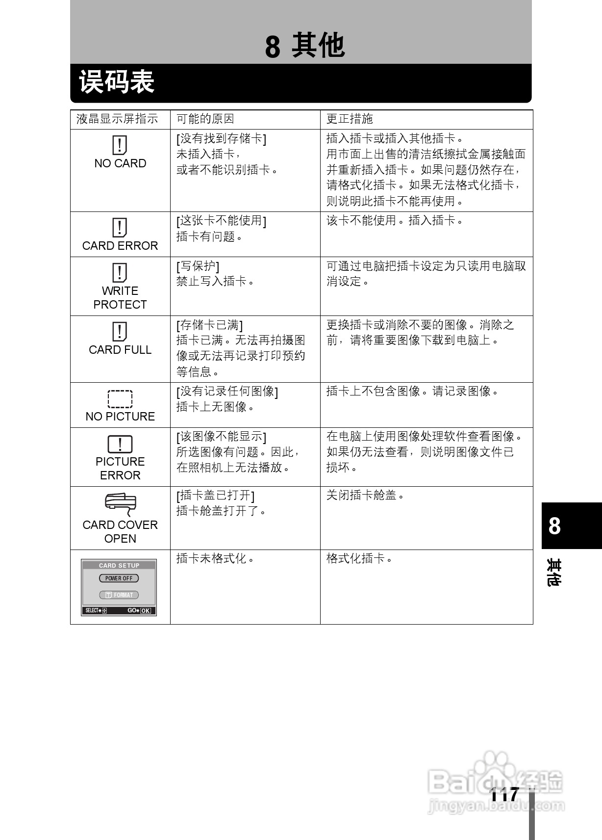 Olympus奥林巴斯X-200数码相机说明书:[12]