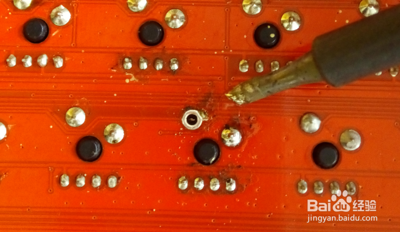 机械键盘更换背光LED与机械轴的方法