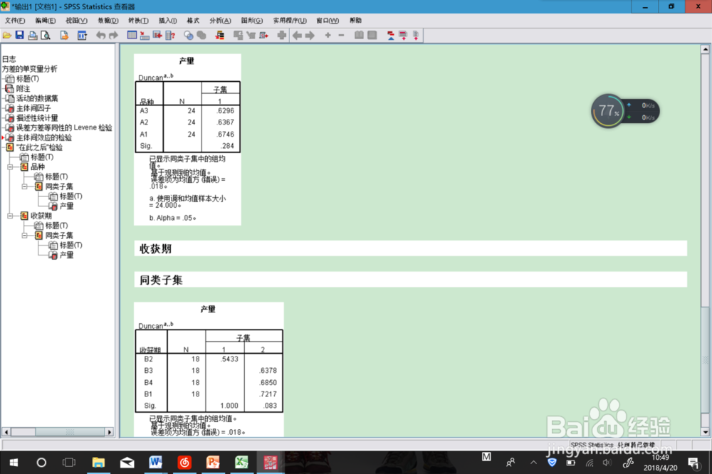 运用spss软件进行双因素有重复方差分析