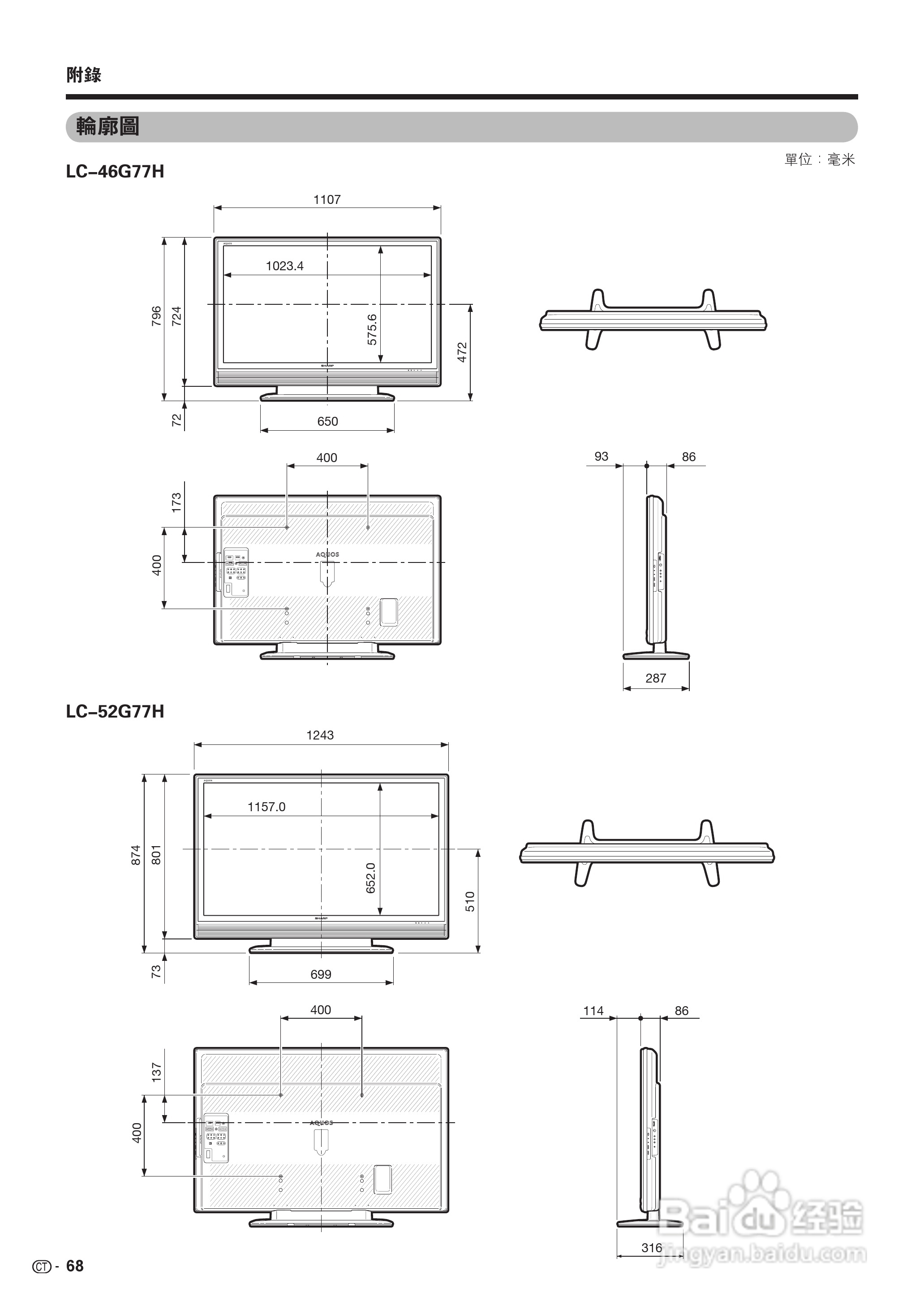 声宝LC-52G77H型液晶电视机说明书:[7]