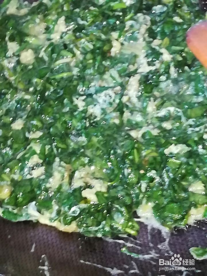 冬季荠菜炒鸡蛋的具体做法