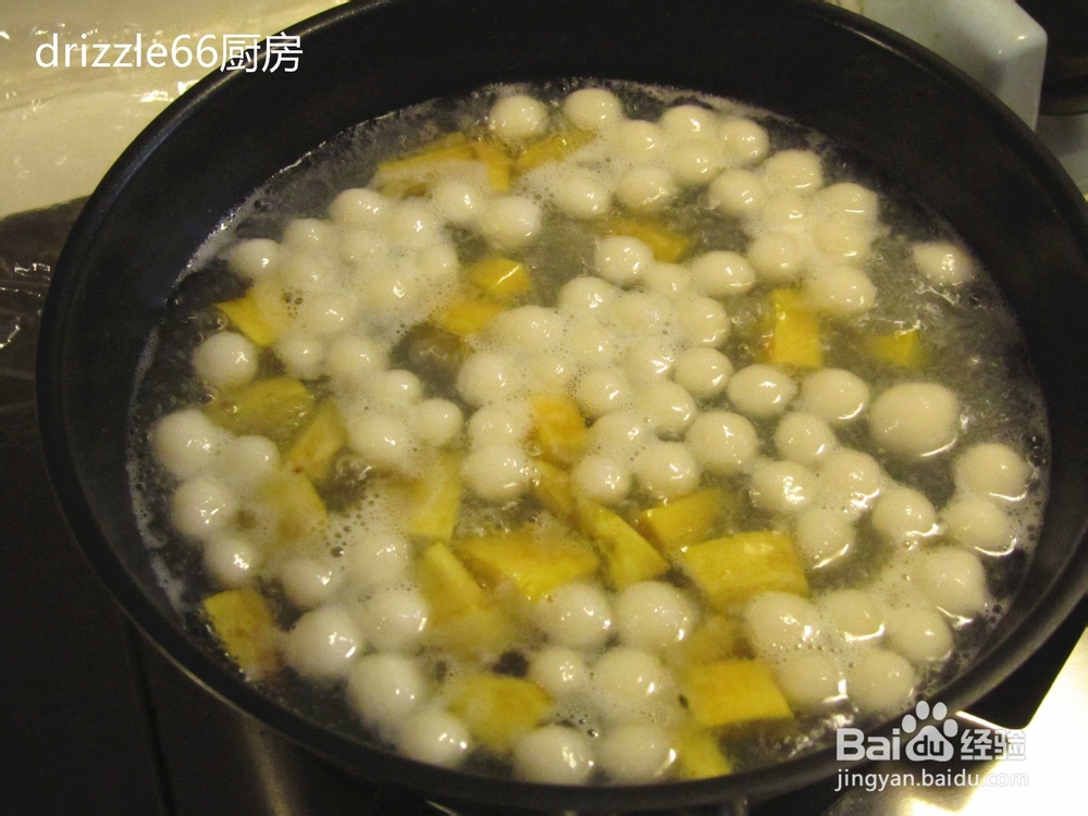 红薯小圆子甜汤——秋冬甜品