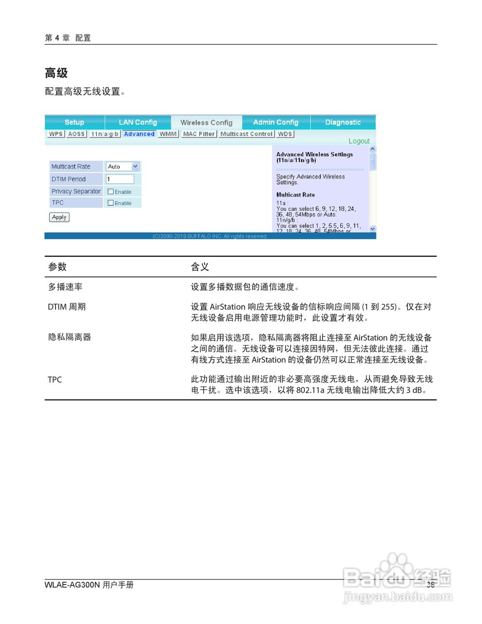 美禄可WLAE-AG300N-CH 300Mbps双频无线以太网转换器用:[4]