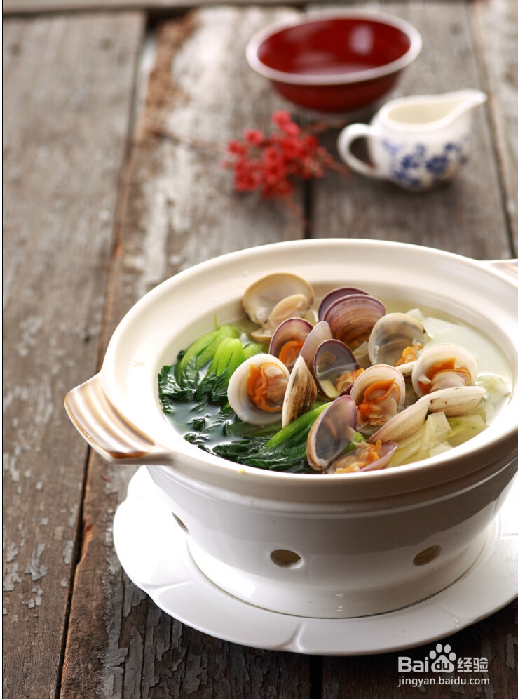 蛤蜊煲时蔬汤