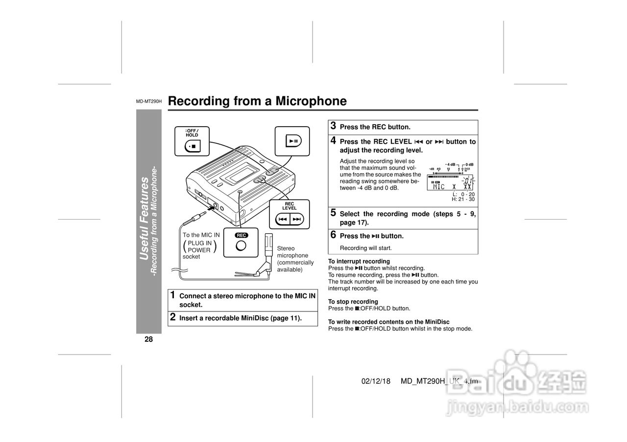 夏普MD-MT290H数码影音使用说明书:[3]