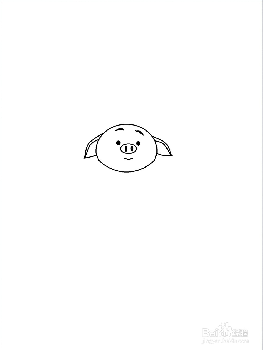 热门猪小屁的简笔画方法