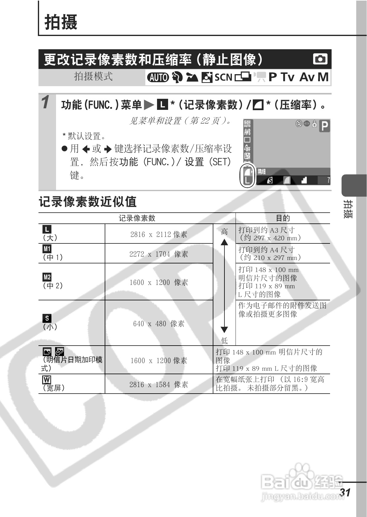 佳能PowerShot A700数码相机使用说明书:[4]