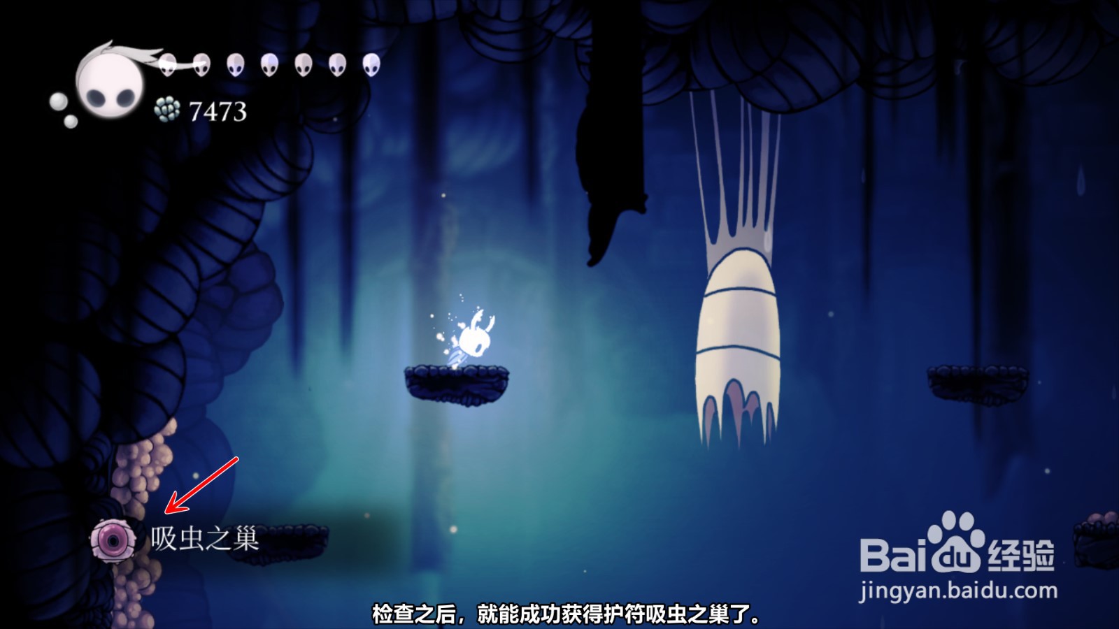 空洞骑士怎么获得护符吸虫之巢