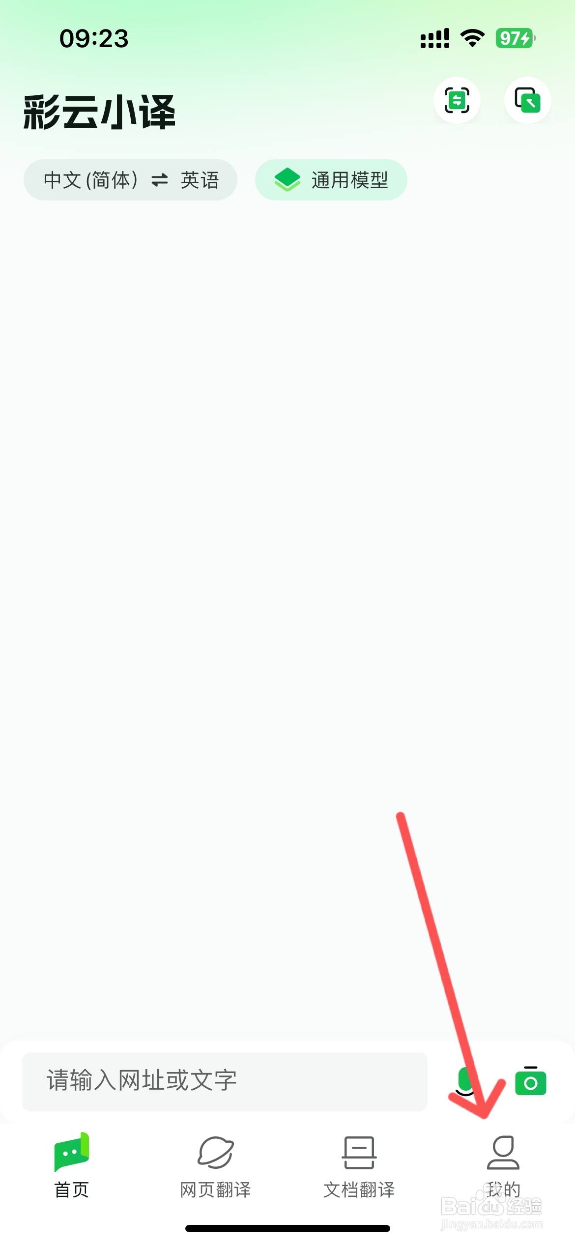 彩云小译怎么设置翻译记录中展示看看