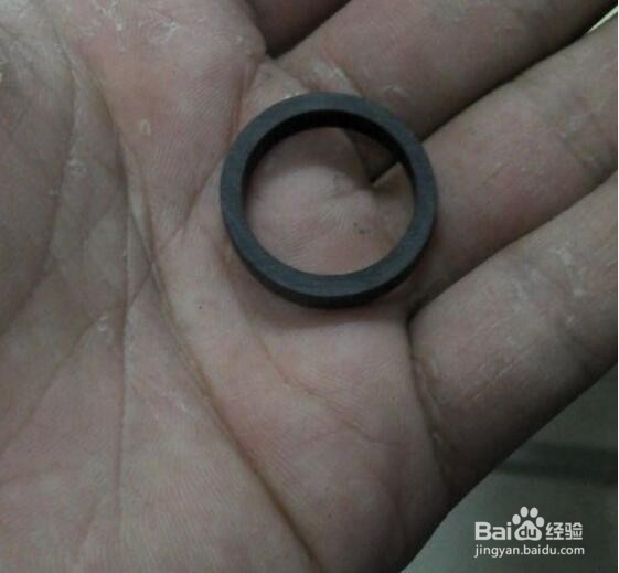 自制饭卡戒指。