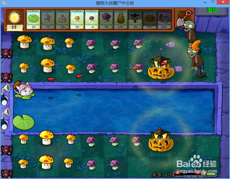 植物大战僵尸二周目Level 4-8图文攻略 Part 2