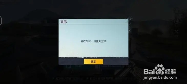 和平精英鉴权失败解决方案