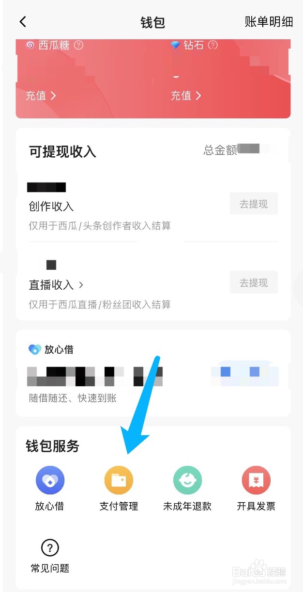 西瓜视频如何修改支付密码