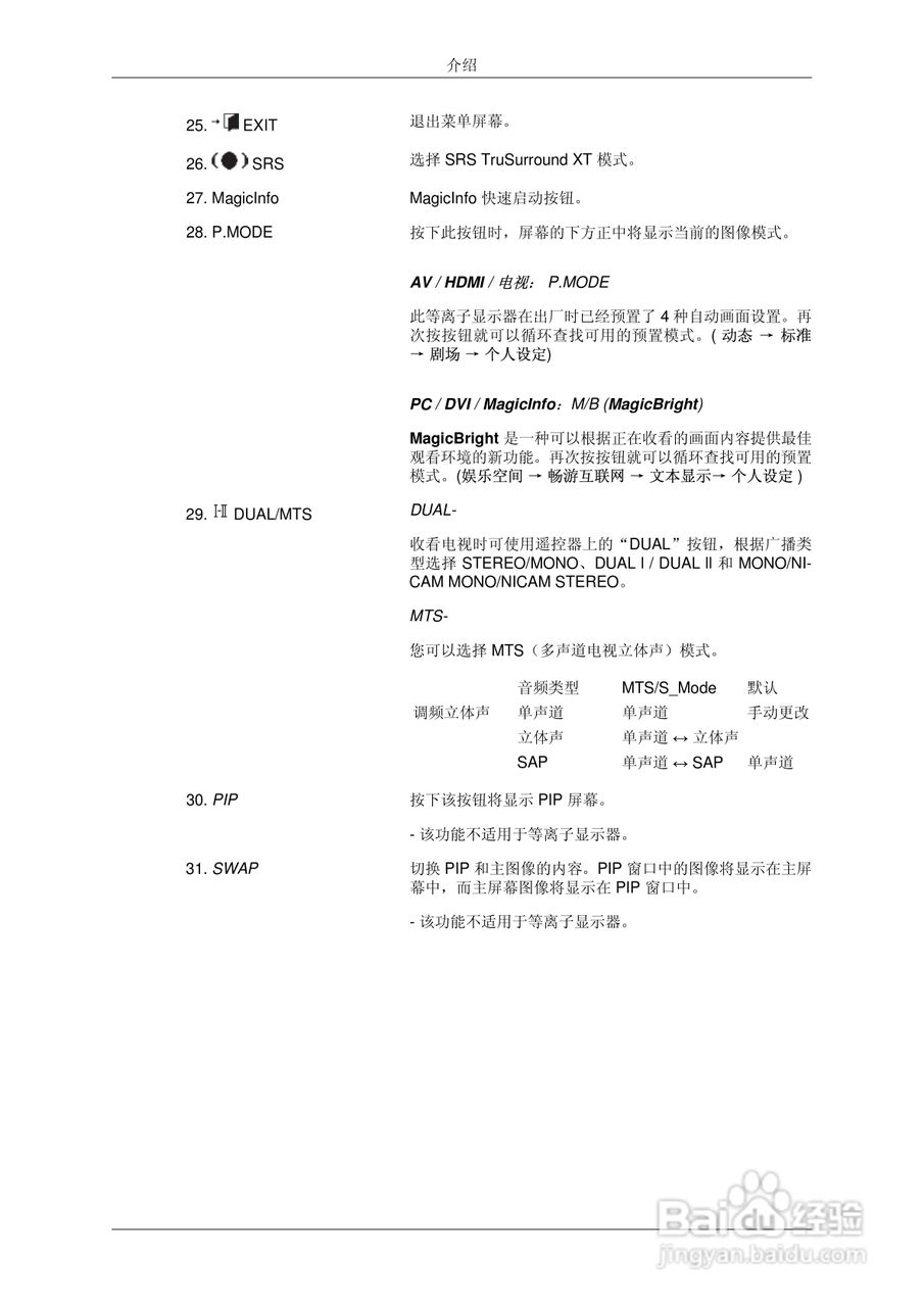三星P50FN液晶显示器使用说明书:[2]