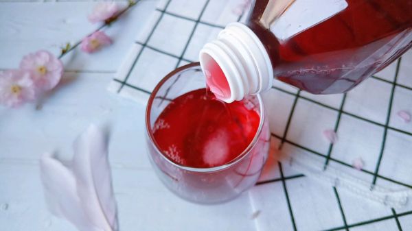 蔓越莓果冻气泡水