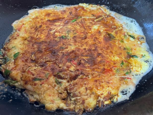 酱香蟹棒海鲜饼