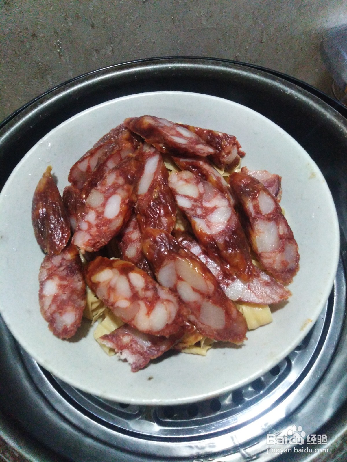 腊香肠蒸豆皮