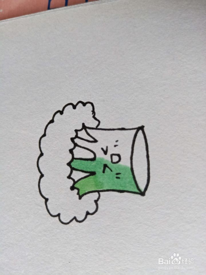 怎么画简笔画西兰花？