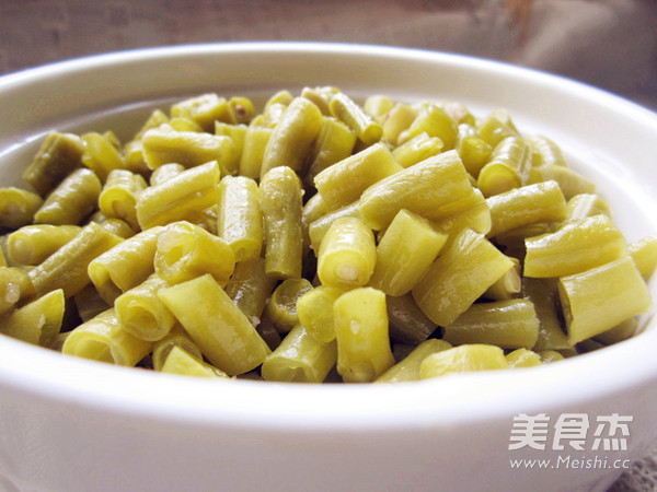 肉末酸豆角的做法