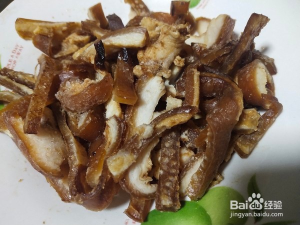 如何制作猪皮炒三丝
