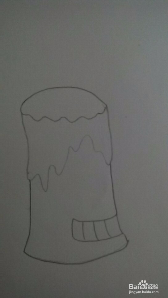 多妈简笔画一只燃烧的蜡烛