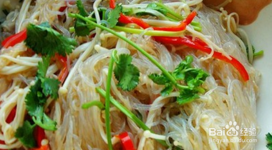 粉丝拌金针菇怎么做