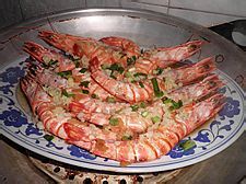 【2011菜展】年菜之十五保持原味-----清蒸蒜香大明虾