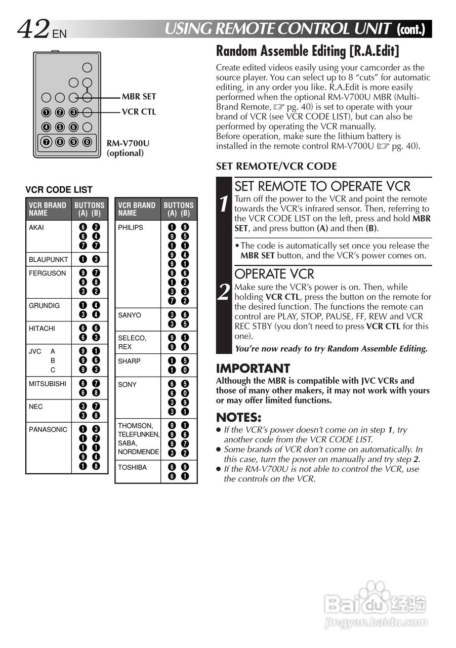 胜利JVC GR-AX680数码摄像机使用说明书:[5]