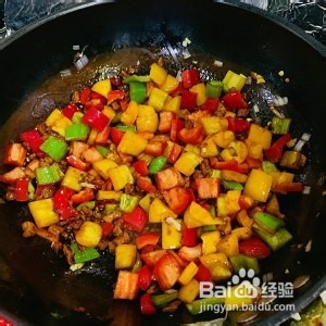 彩椒炒肉（柿子椒炒肉）