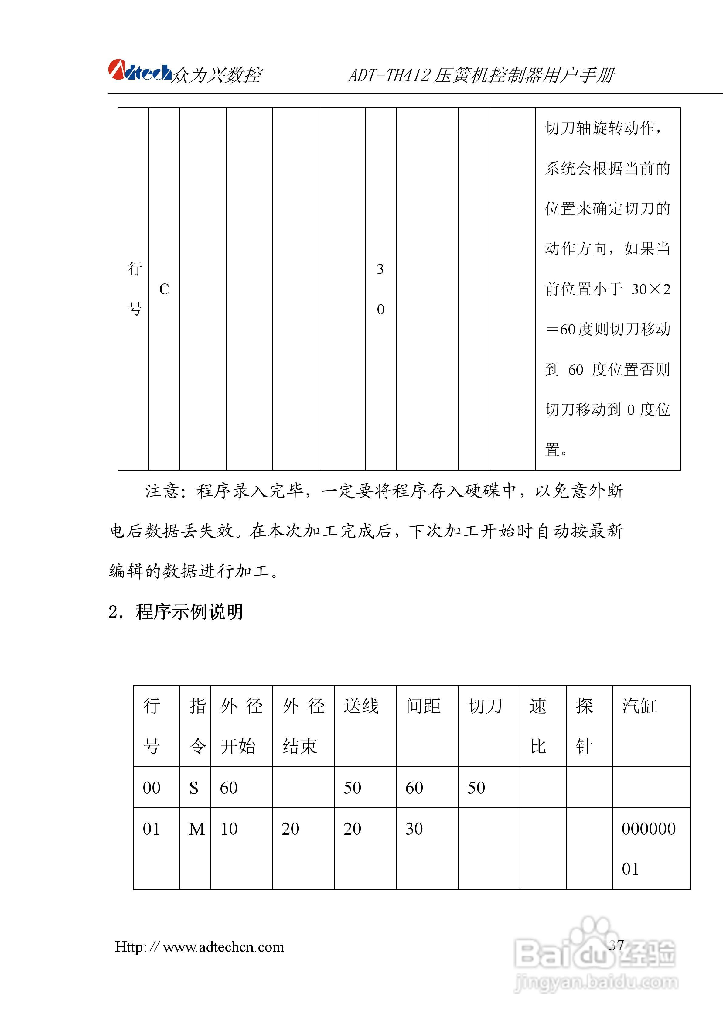 众为兴数控 ADT-TH412四轴电脑压簧机用户手册:[4]