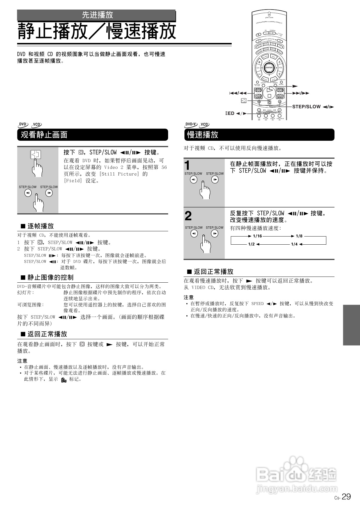 安桥DVD播放机DV-SP800型使用说明书:[2]