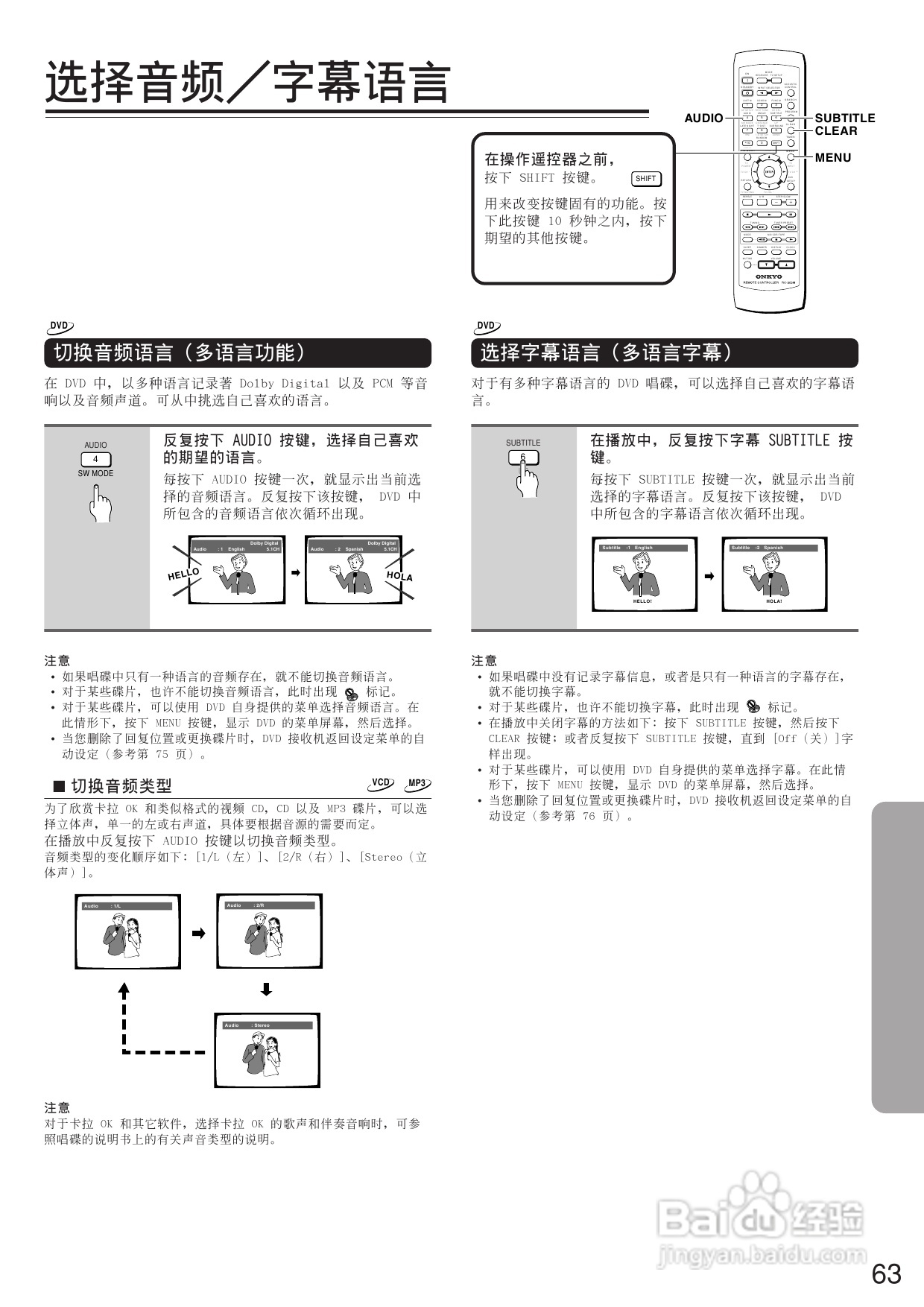 安桥DVD接收机DR-L50型使用说明书:[4]