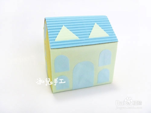 牛奶盒废物利用——漂亮的房子手工