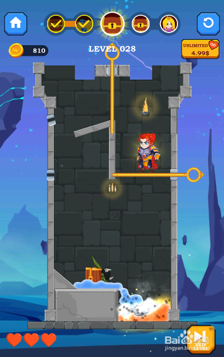 Hero Rescue Online的LEVEL 028如何通关?