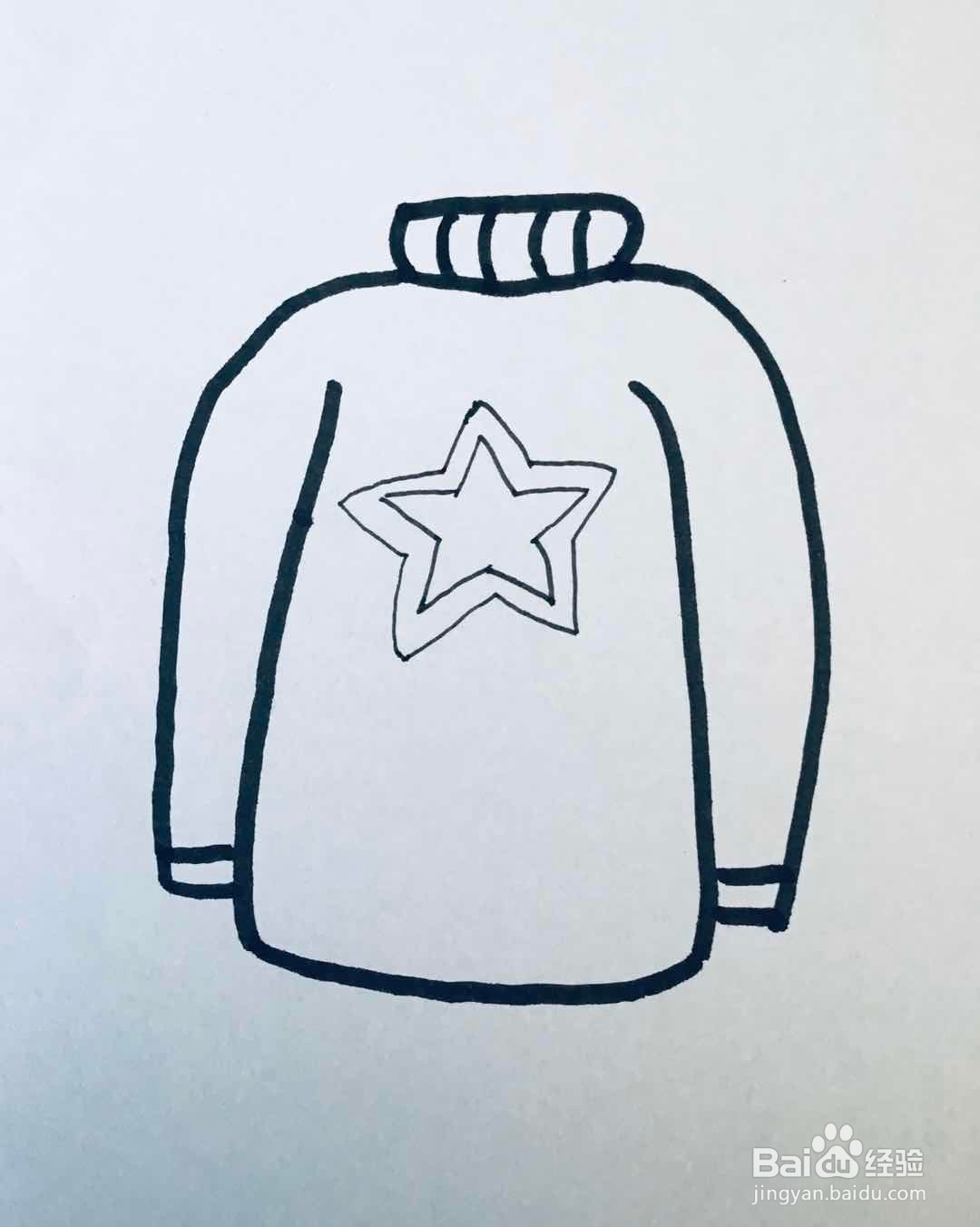 怎么画毛衣(幼儿简笔画)