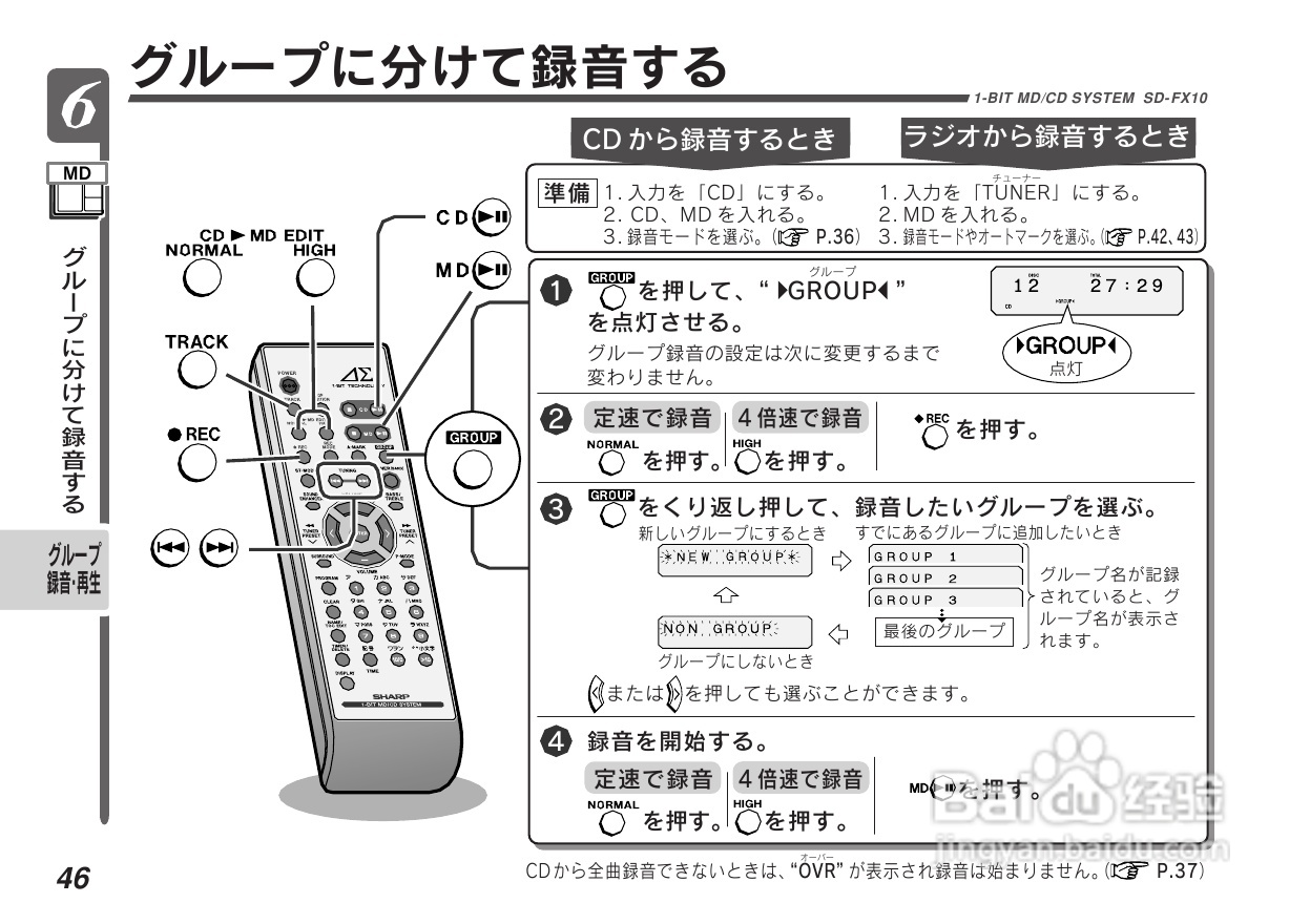 SHARP SD-FX10组合音响说明书:[3]