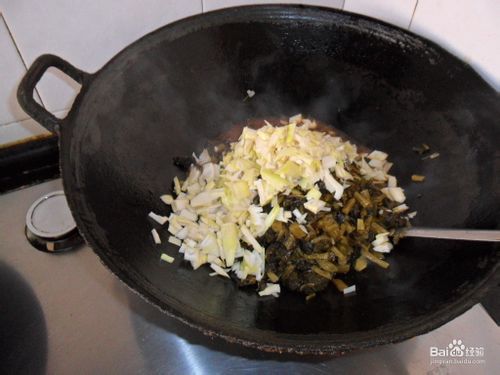 雪菜笋丁炒肉丝