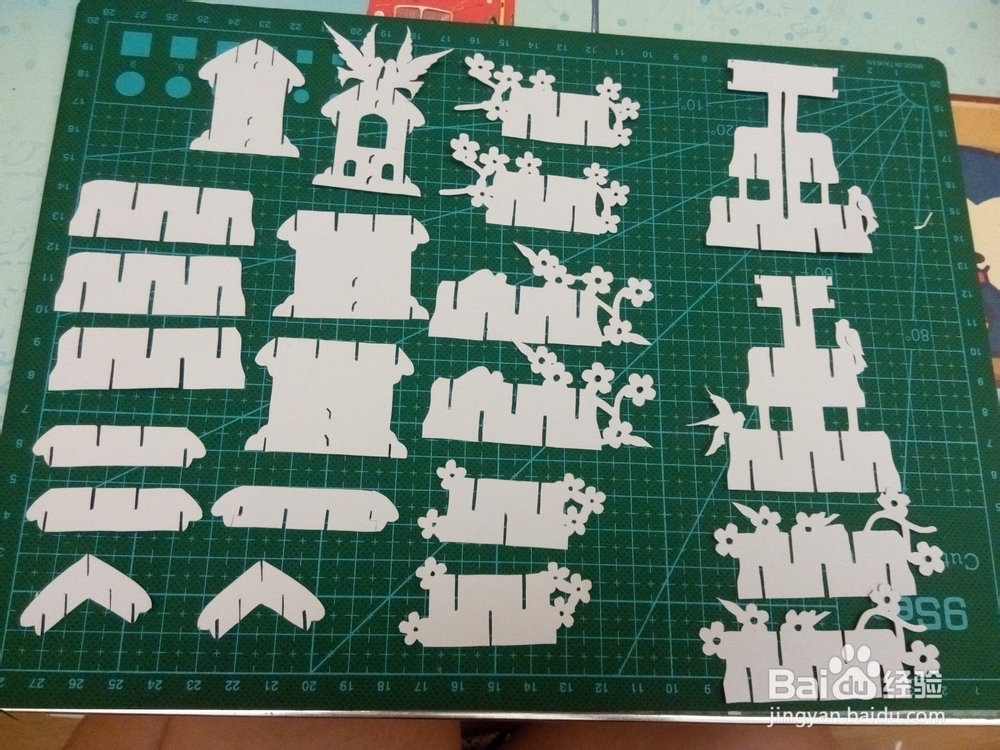 DIY手工剪纸3D立体鸟屋