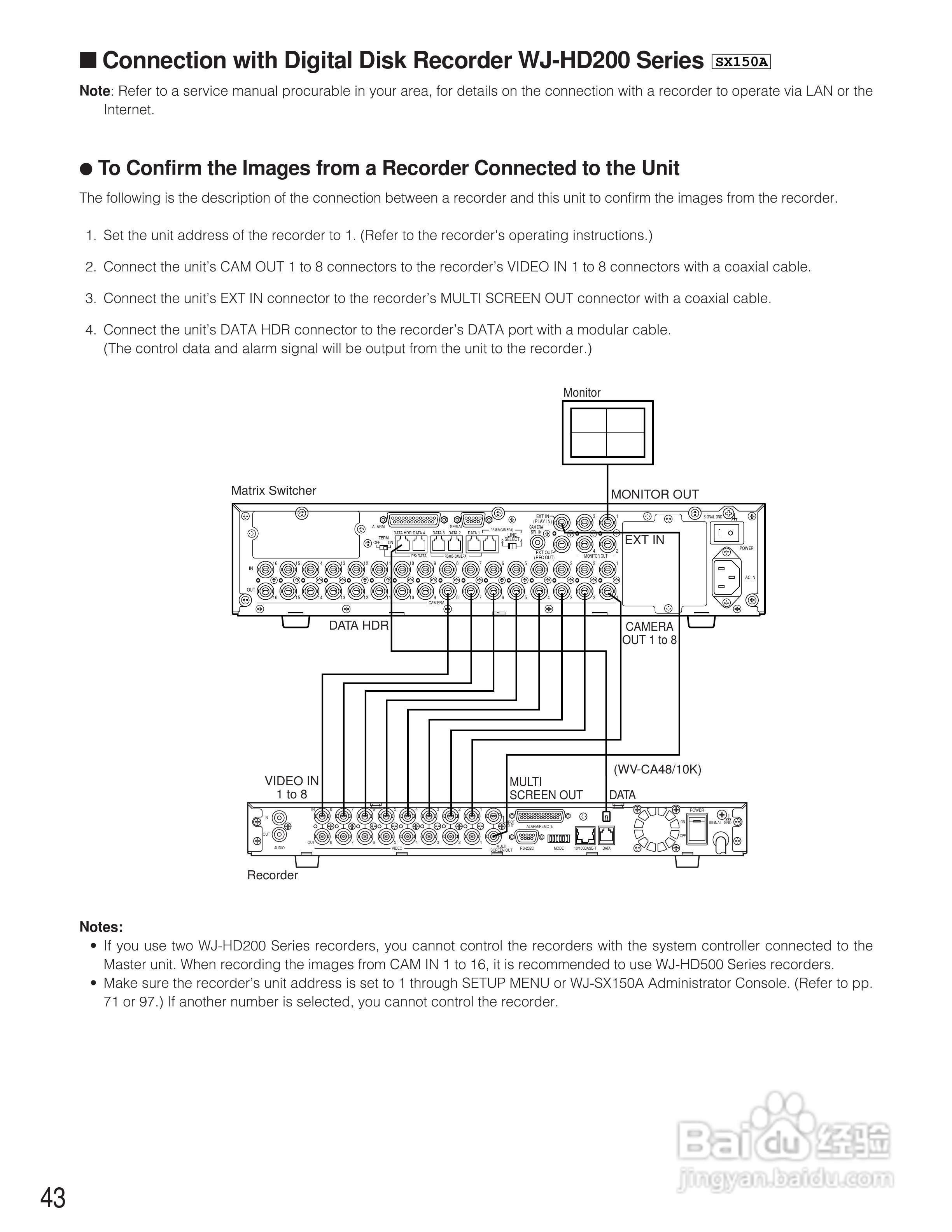 松下WJ-SX150A矩阵切换器使用说明书:[5]