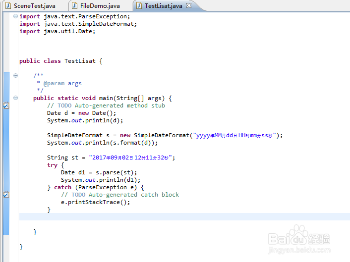 java使用 Date和SimpleDateFormat 类