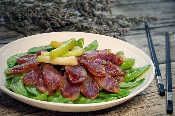 香炒腊味荷兰豆