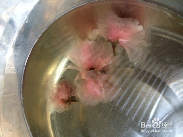 樱花果冻的做法