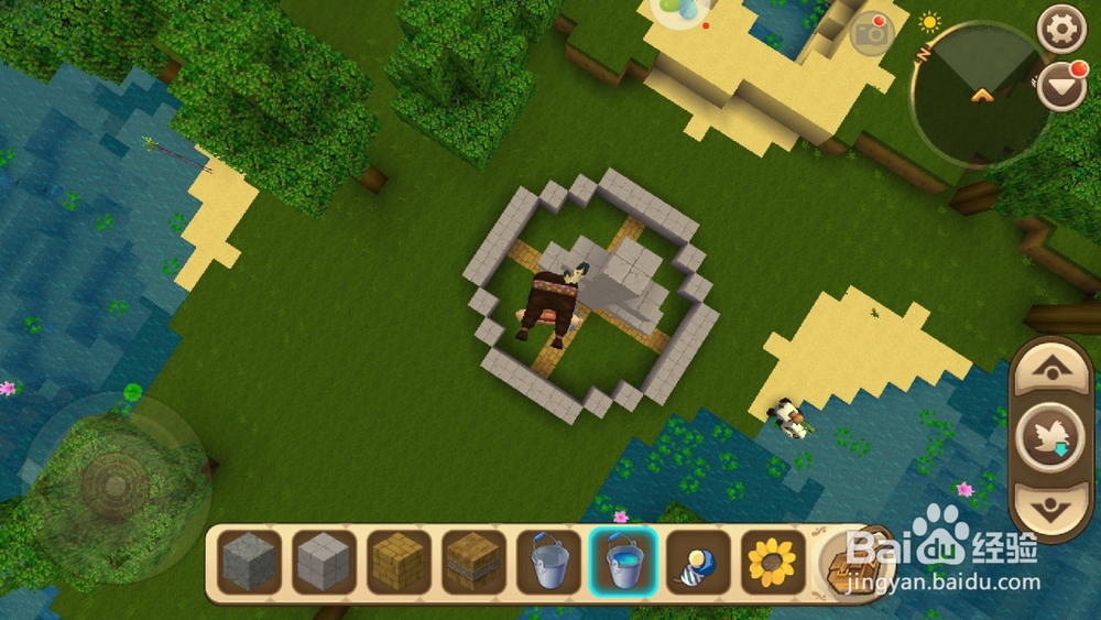 迷你世界怎么做喷泉