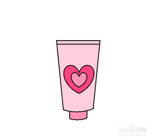 护手霜瓶子的简笔画
