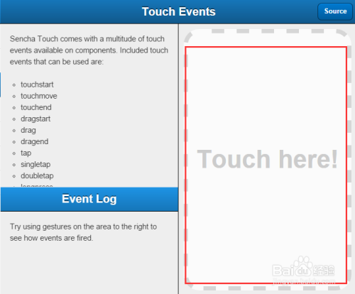 Sencha Touch：[68]Touch Events