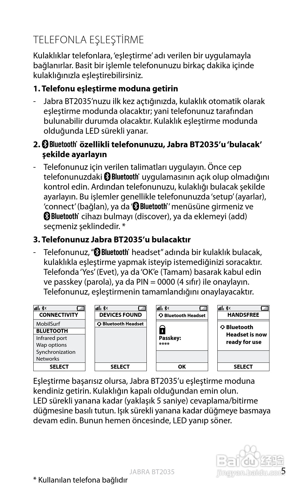 捷波朗BT2035蓝牙耳机使用说明书:[20]